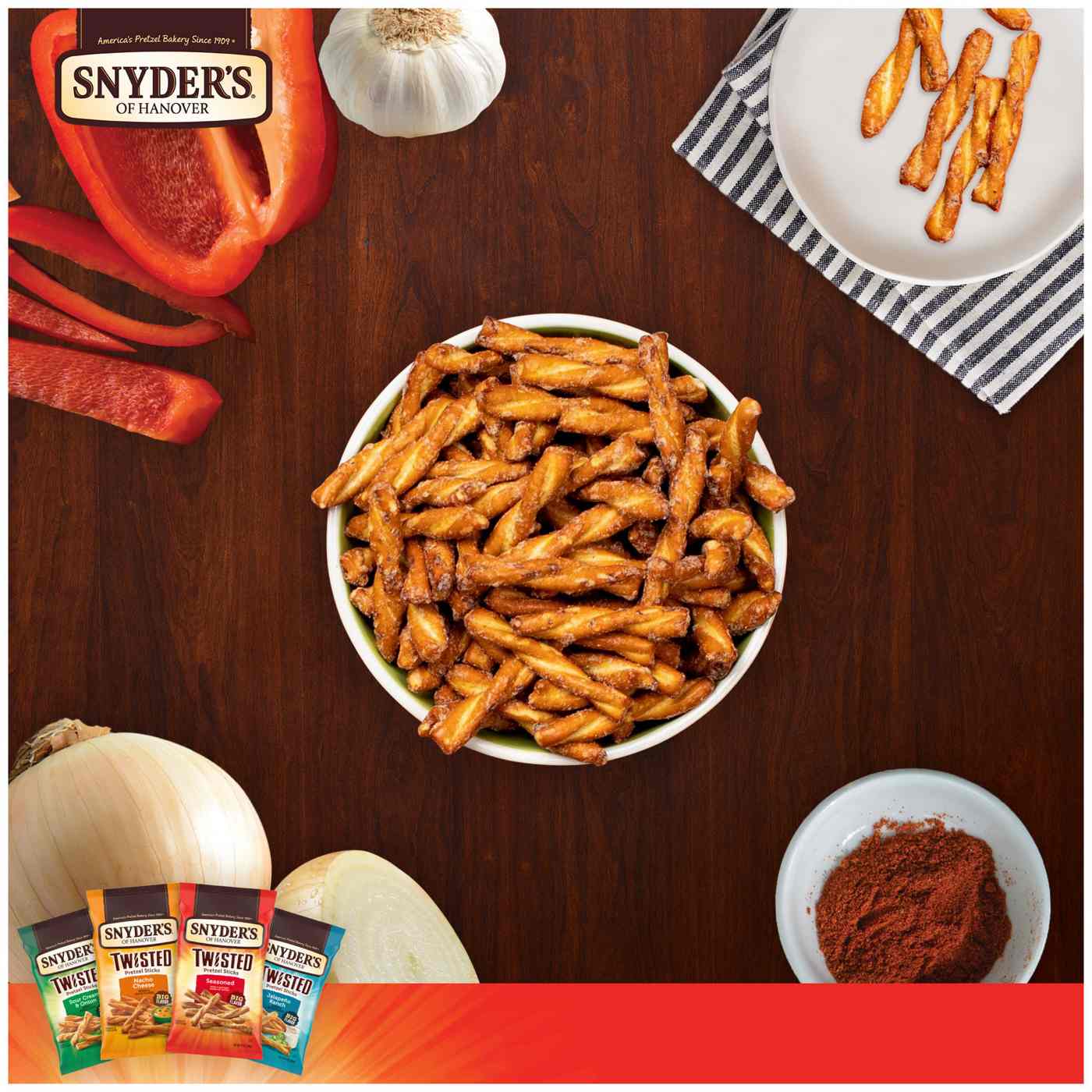 Snyder's of Hanover Seasoned Twisted Pretzel Sticks; image 6 of 10