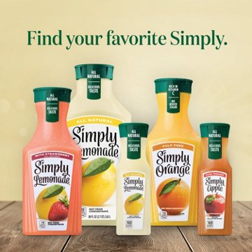 Simply Orange Pulp Free 100% Pure Squeezed Orange Juice, 8 oz