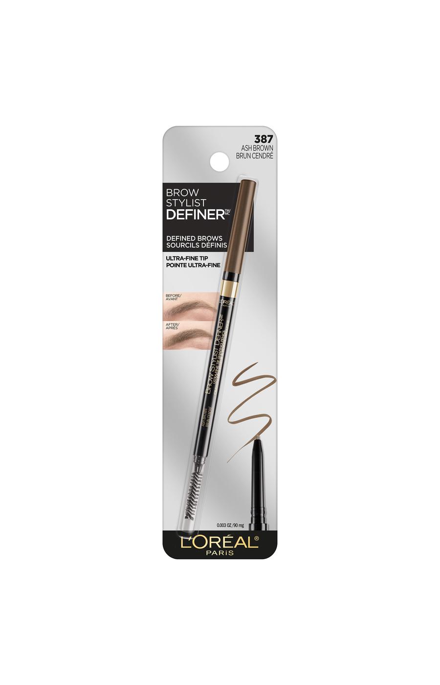 L'Oréal Paris Brow Stylist Definer Waterproof Eyebrow Mechanical Pencil Ash Brown; image 1 of 5