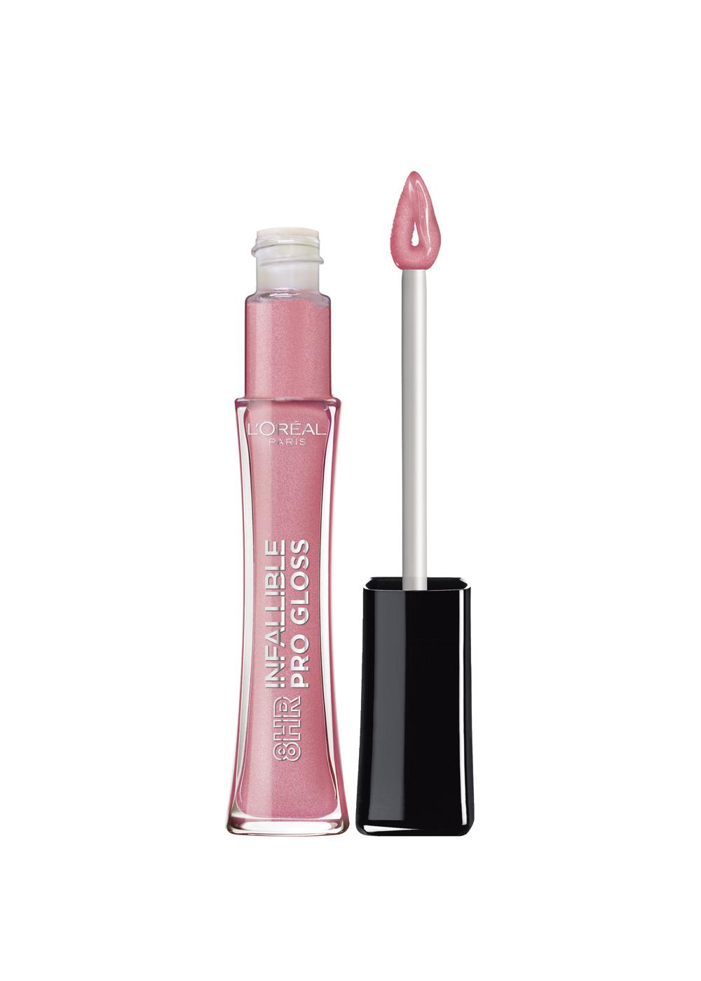 L'Oréal Paris Infallible 8 Hour Pro Lip Gloss, hydrating finish Pink Opal; image 1 of 2