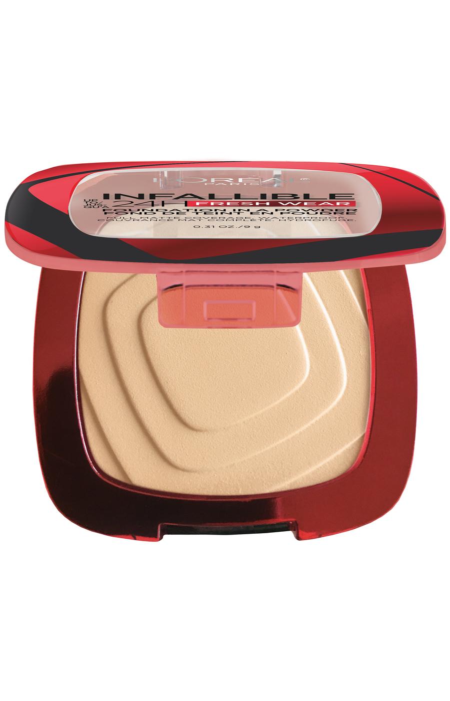 L'Oréal Paris Infallible Up to 24H Fresh Wear Foundation in a Powder Linen; image 2 of 4
