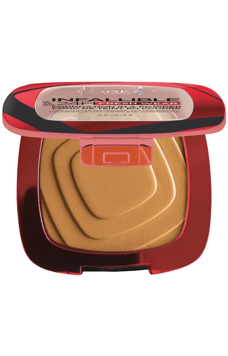 L'Oréal Paris Infallible Up to 24H Fresh Wear Foundation in a Powder Hazelnut; image 2 of 4