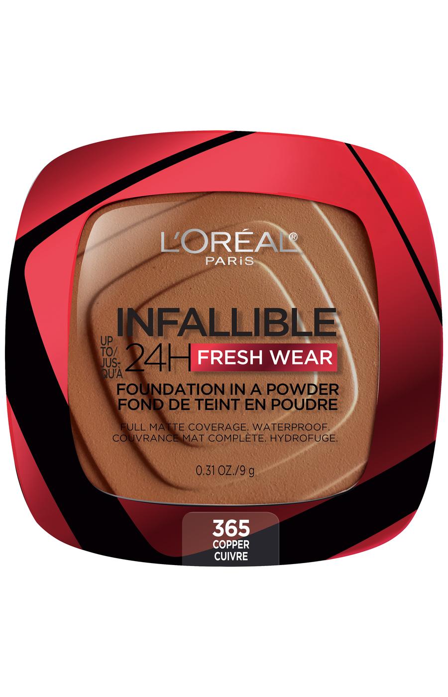 L'Oréal Paris Infallible Up to 24H Fresh Wear Foundation in a Powder Copper; image 1 of 4