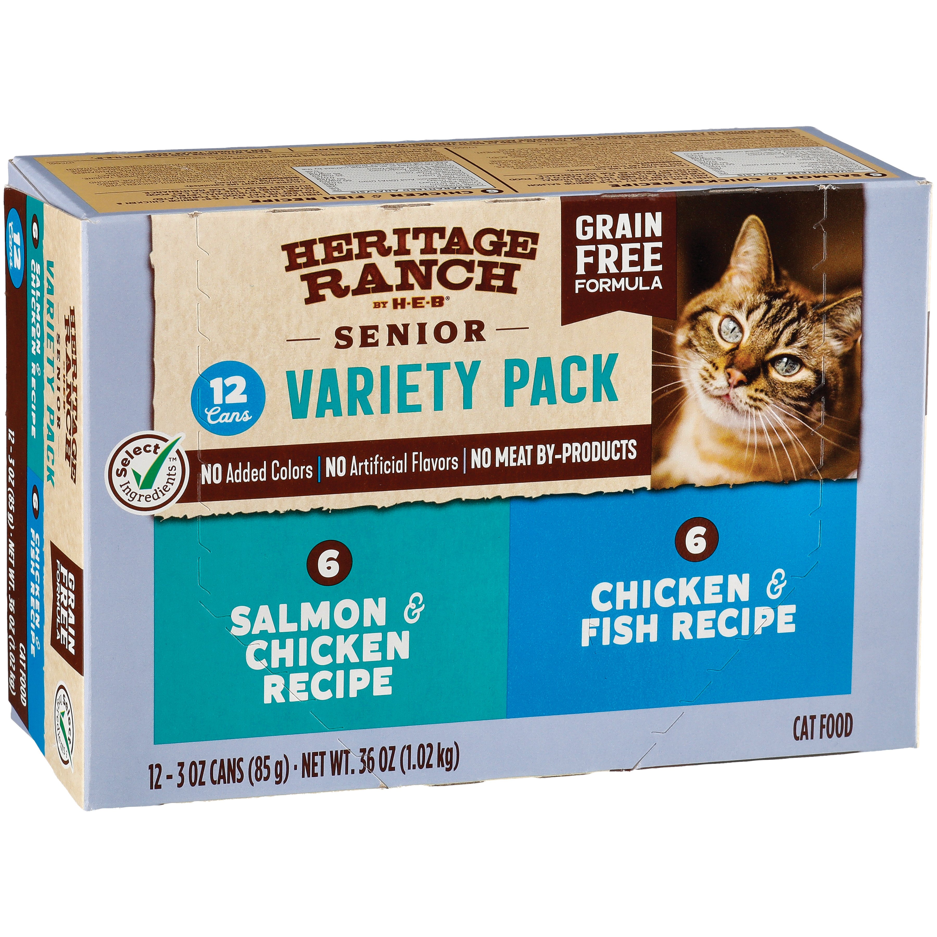 Heritage Ranch by H E B Senior Grain Free Wet Cat Food Variety