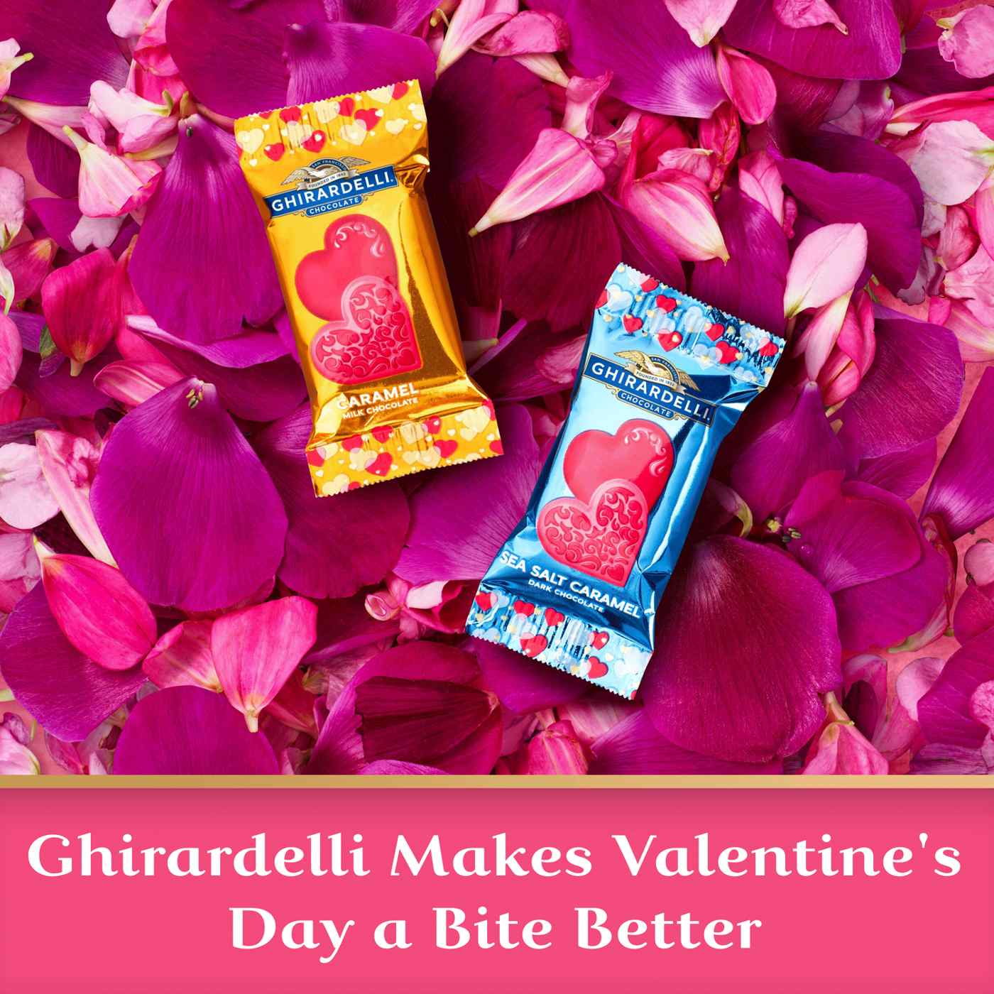 Ghirardelli Chocolate Caramel Collection Hearts Valentine's Heart Gift Box, 20 pc; image 6 of 7