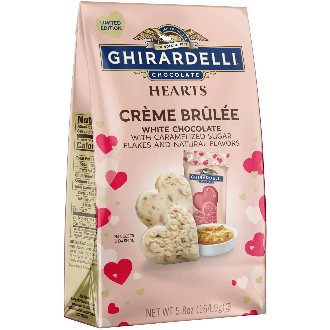 Ghirardelli Crème Brûlée White Chocolate Hearts Valentine's Candy; image 2 of 7