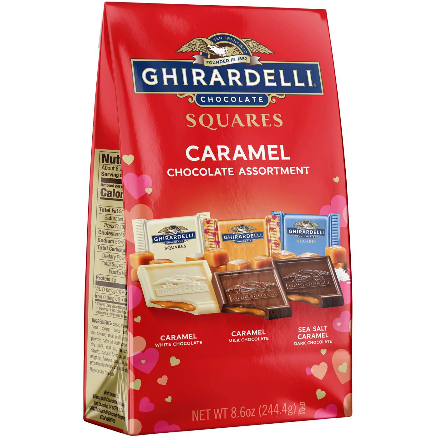 Ghirardelli Caramel Chocolate Assortment Squares Valentine's Candy; image 5 of 7