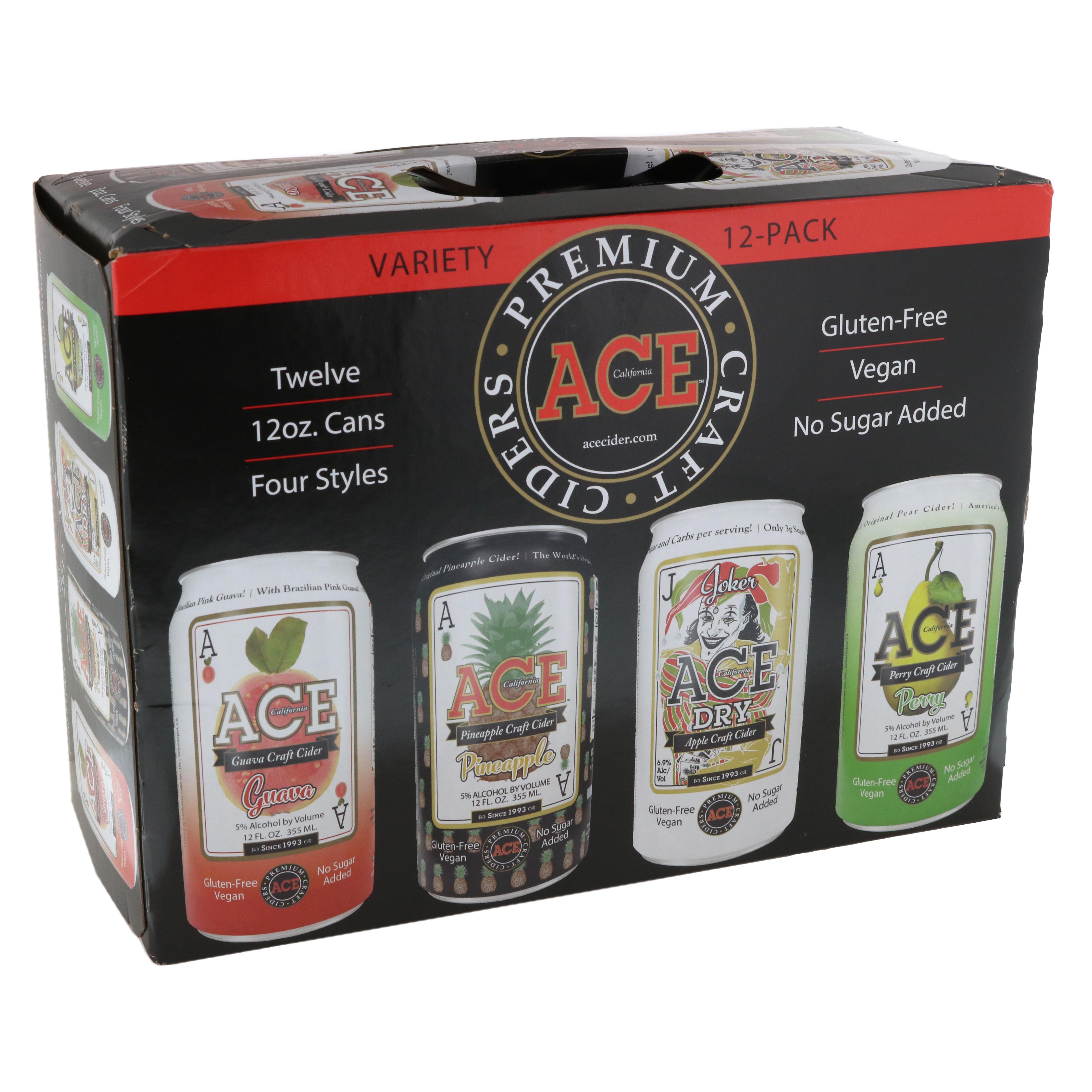 Ace Craft Cider Variety Pack 12 oz Cans Shop Hard cider at HEB