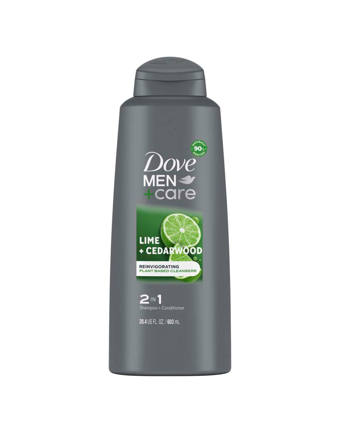 Dove Men+Care 2 in 1 Shampoo + Conditioner - Lime + Cedarwood; image 1 of 4