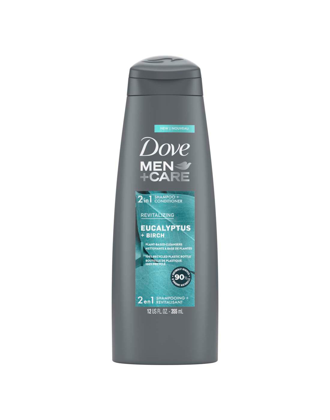 Dove Men+Care 2 in 1 Shampoo + Conditioner - Eucalyptus + Birch; image 1 of 3