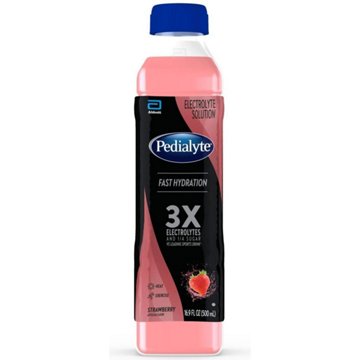 Pedialyte Electrolyte Solution Strawberry Ready-to-Drink Bottle