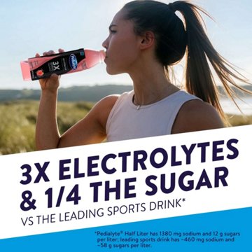 Pedialyte Electrolyte Solution Strawberry Ready-to-Drink Bottle