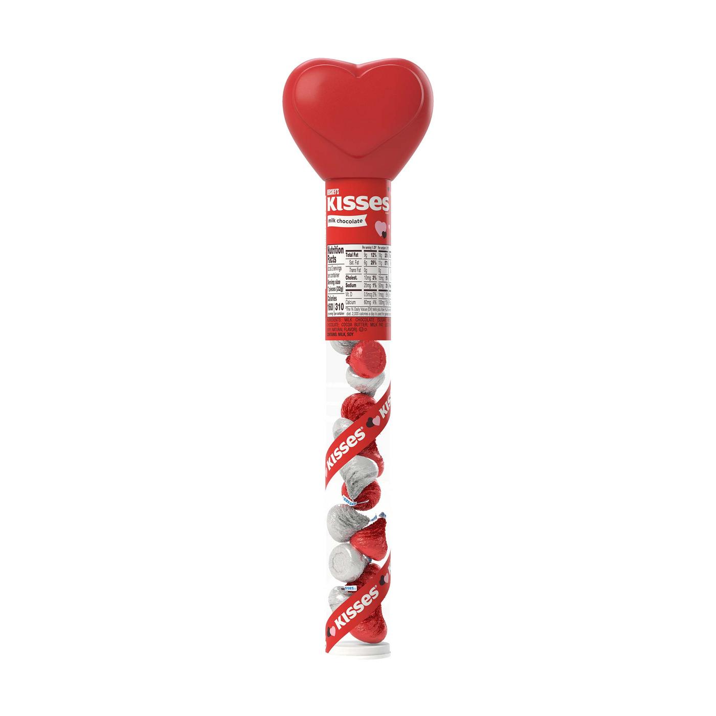 Hershey's Kisses Milk Chocolate Valentine's Candy Gift Tube; image 1 of 7