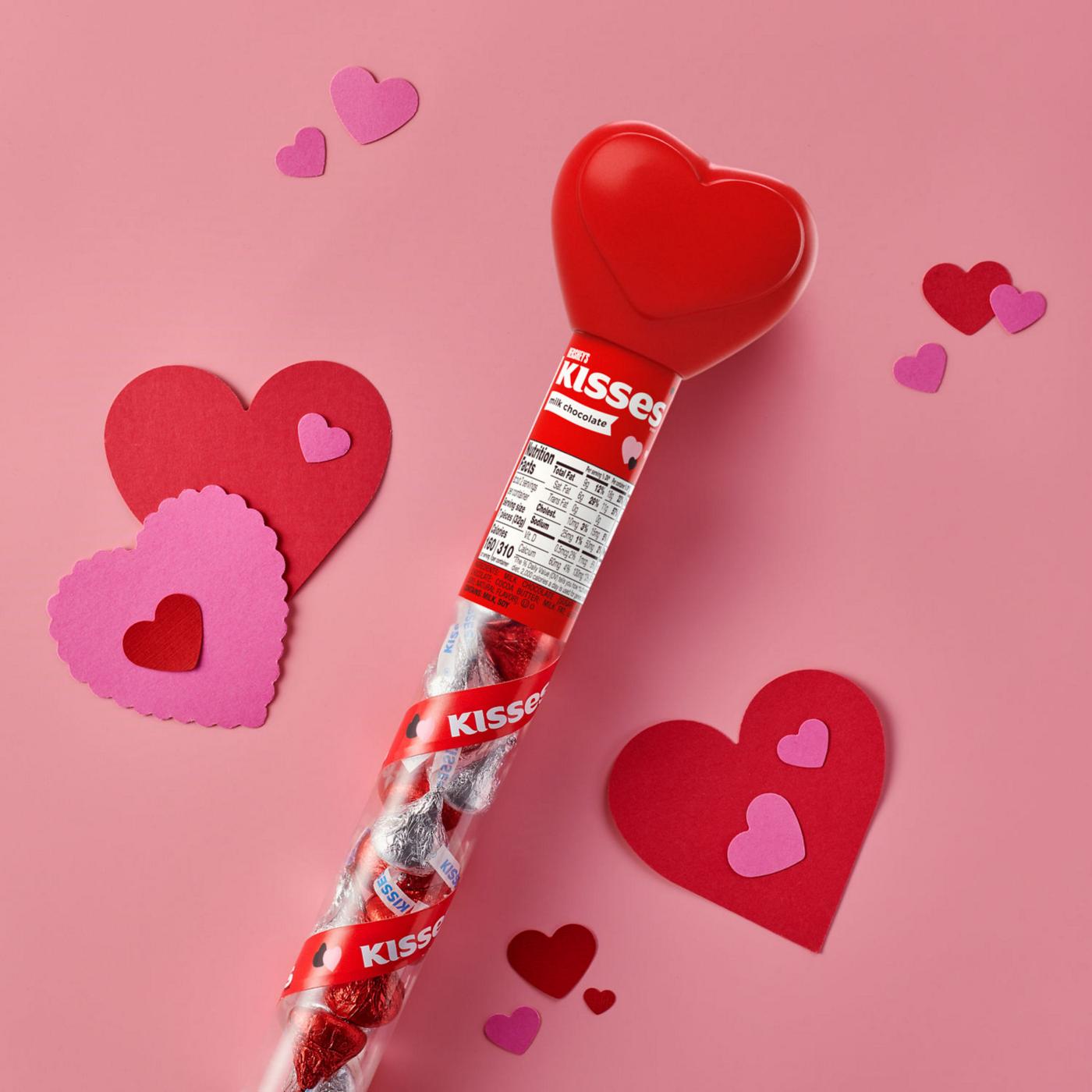 Hershey's Kisses Milk Chocolate Valentine's Candy Gift Tube; image 7 of 7