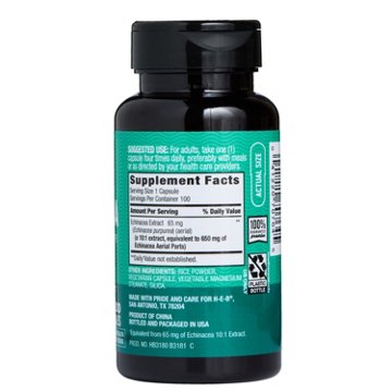 H-E-B Herbals Echinacea Capsules - 650 mg