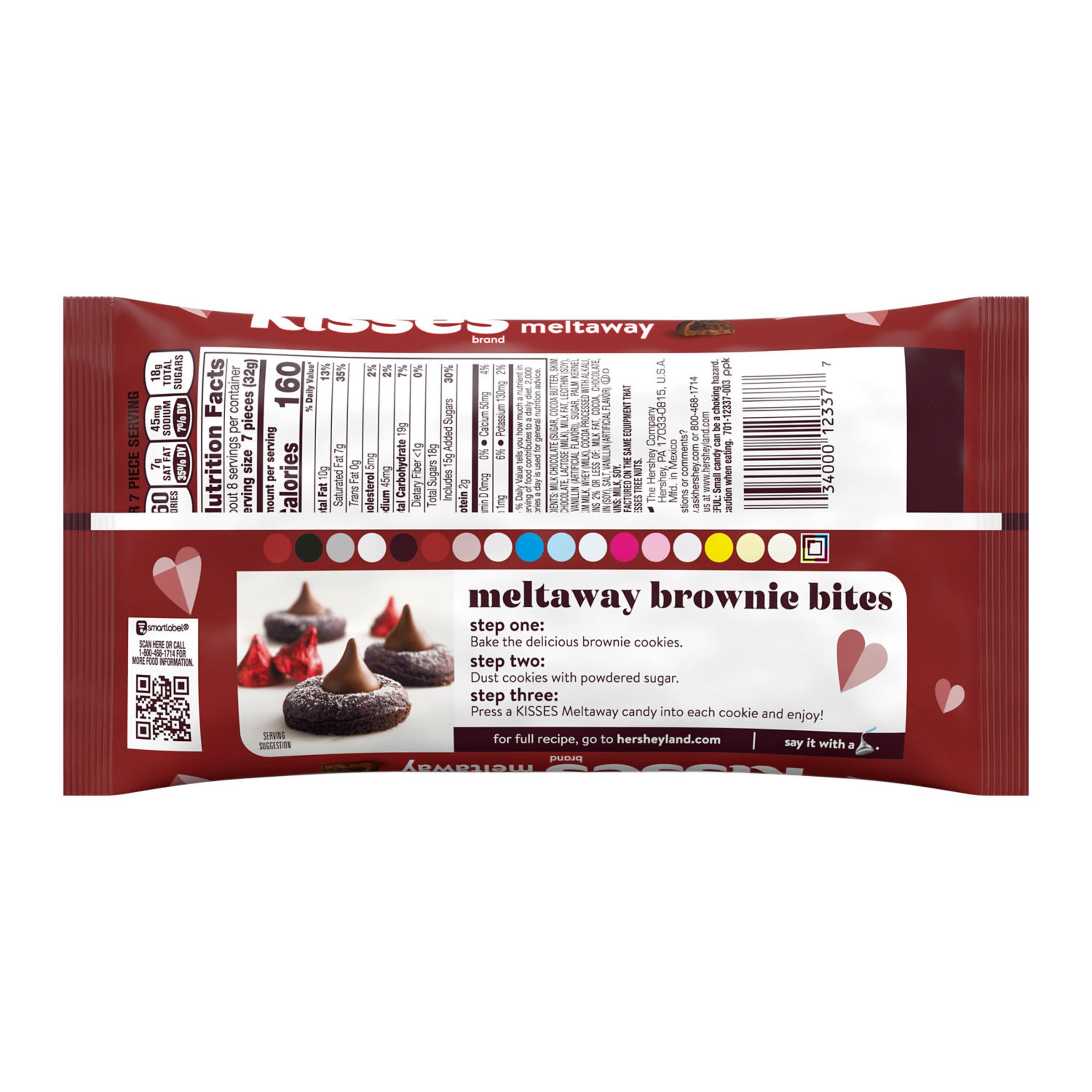 Hershey's Kisses Milk Chocolate Meltaway Valentine's Candy - Shop Candy ...