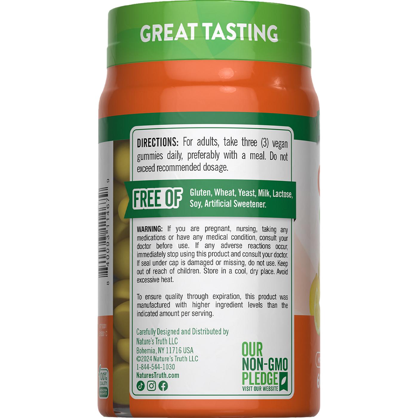 Nature's Truth Vitamin C + Zinc Gummies - Lemon Flavor; image 2 of 3