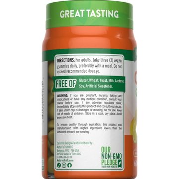 Nature's Truth Vitamin C + Zinc Gummies - Lemon Flavor, 60 ct