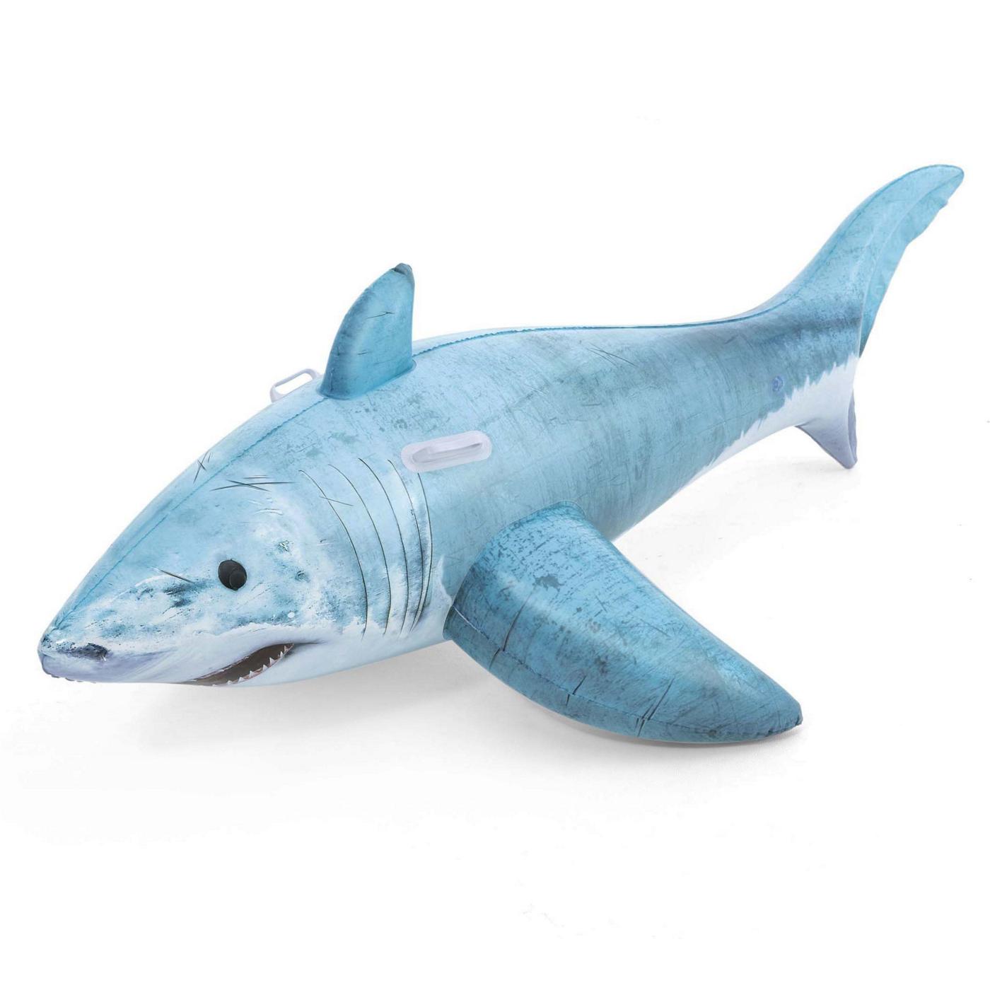 Bestway Realistic Shark Rider Pool Float Shop Floats at HEB