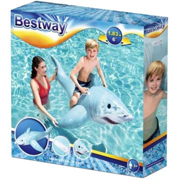 Bestway Inflatable Shark Rider, 6'