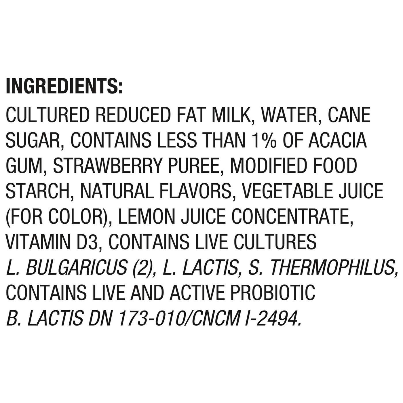 Dannon Activia Strawberry Low-Fat Yogurt Drink 7 oz Bottles; image 3 of 9