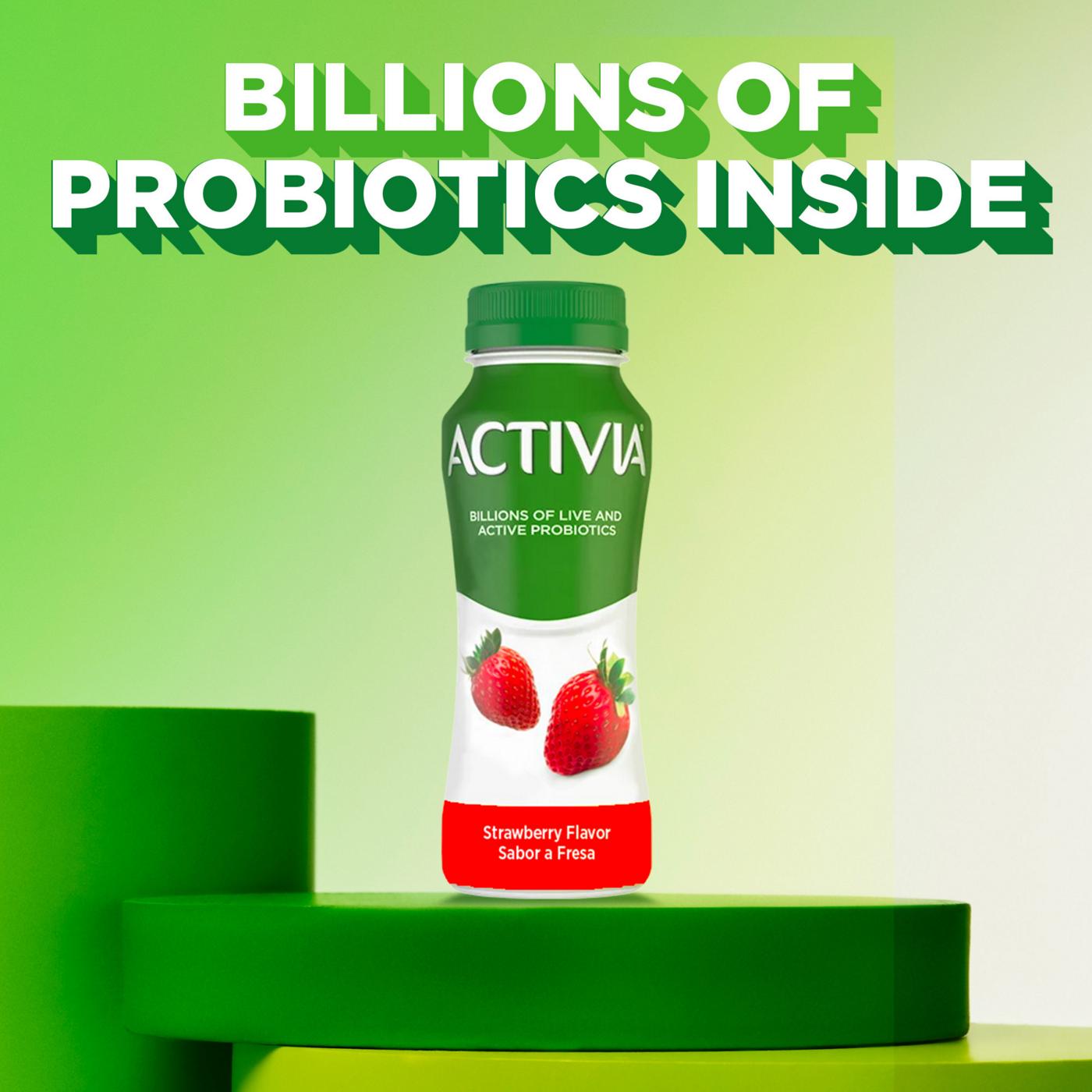 Activia Low-Fat Probiotic Strawberry Yogurt Drink; image 4 of 6