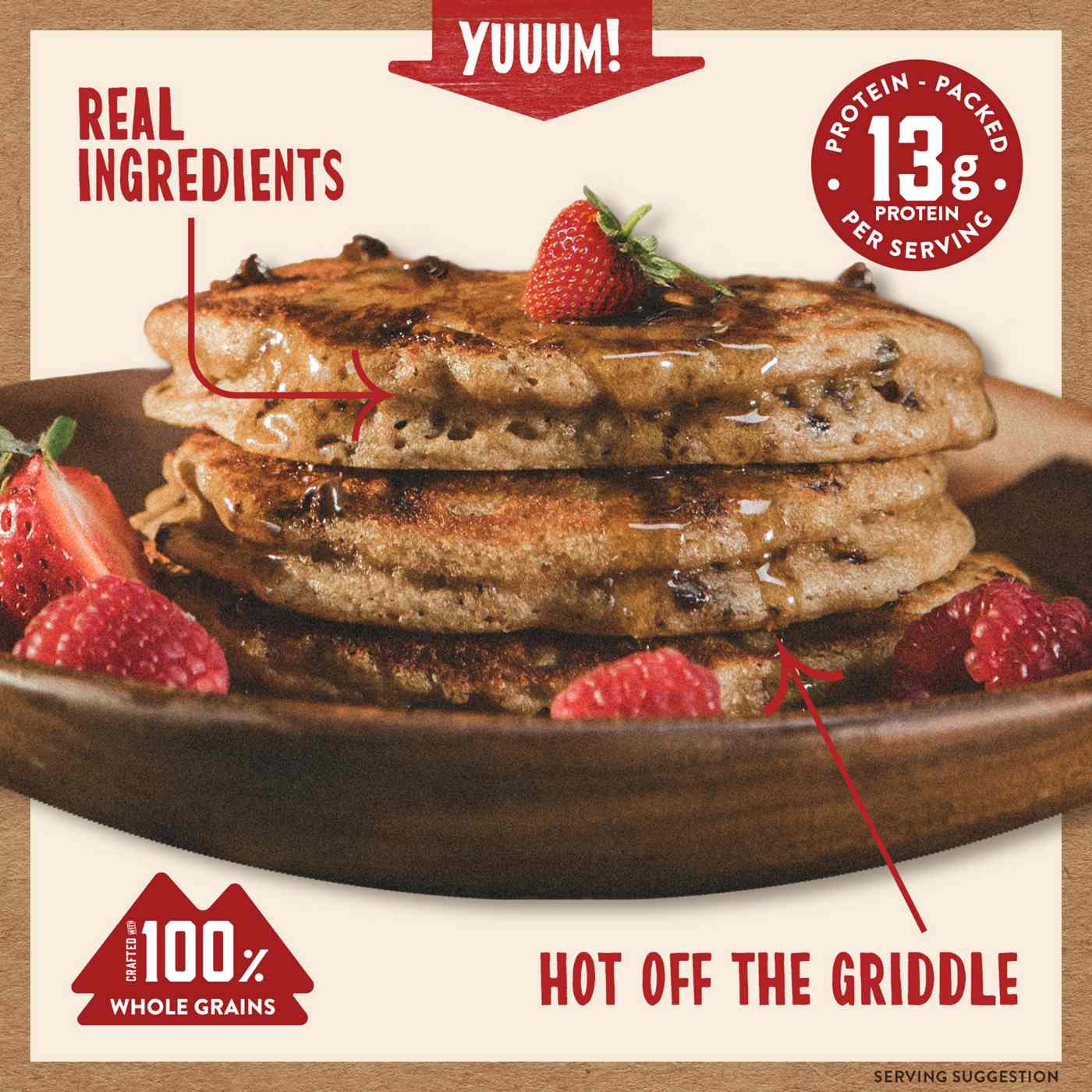 Kodiak Power Cakes 13g Protein Flapjack & Waffle Mix - Chocolate Chip; image 3 of 4
