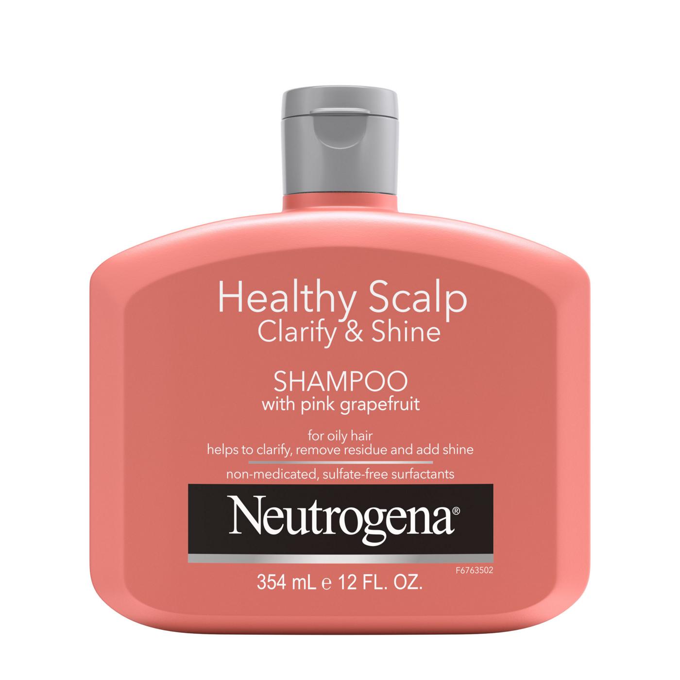 Neutrogena Scalp Clarify & Shine Shampoo with Pink Grapefruit; image 1 of 3