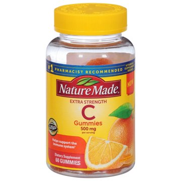 Nature Made Vitamin C Extra Strength  500 mg Adult Gummies - Tangerine, 60 ct