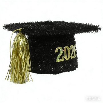 FC Young 3D 2025 Tinsel Graduation Cap