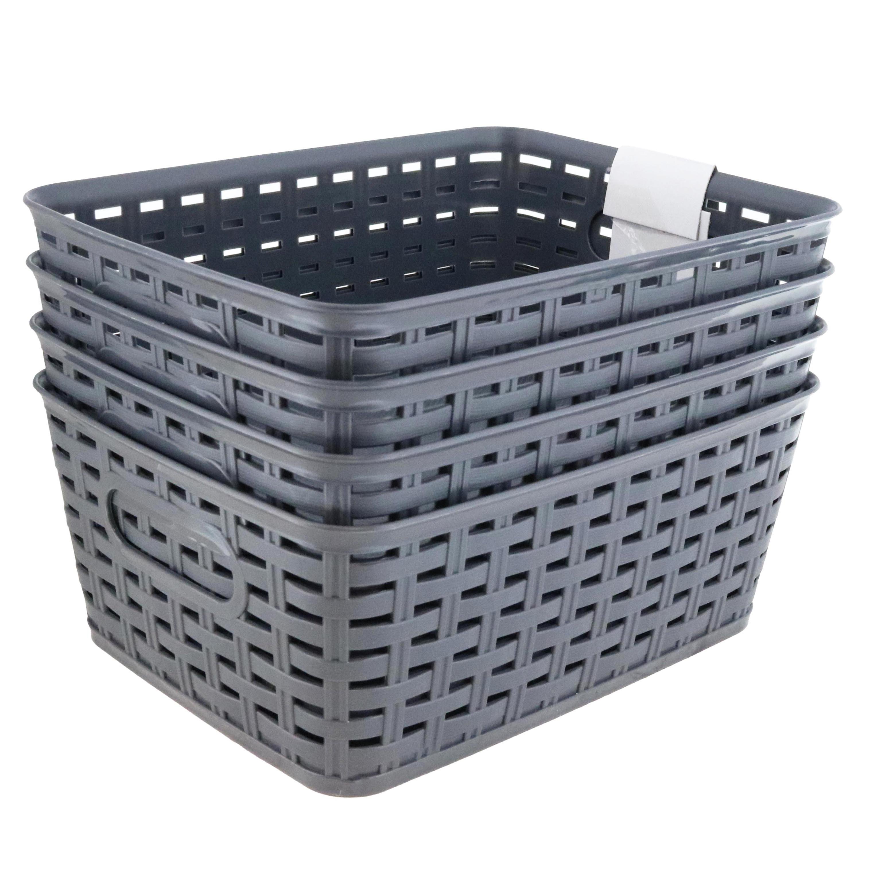 Hemisphere Trading Gray Plastic Storage Bins Shop Storage Bins at HEB