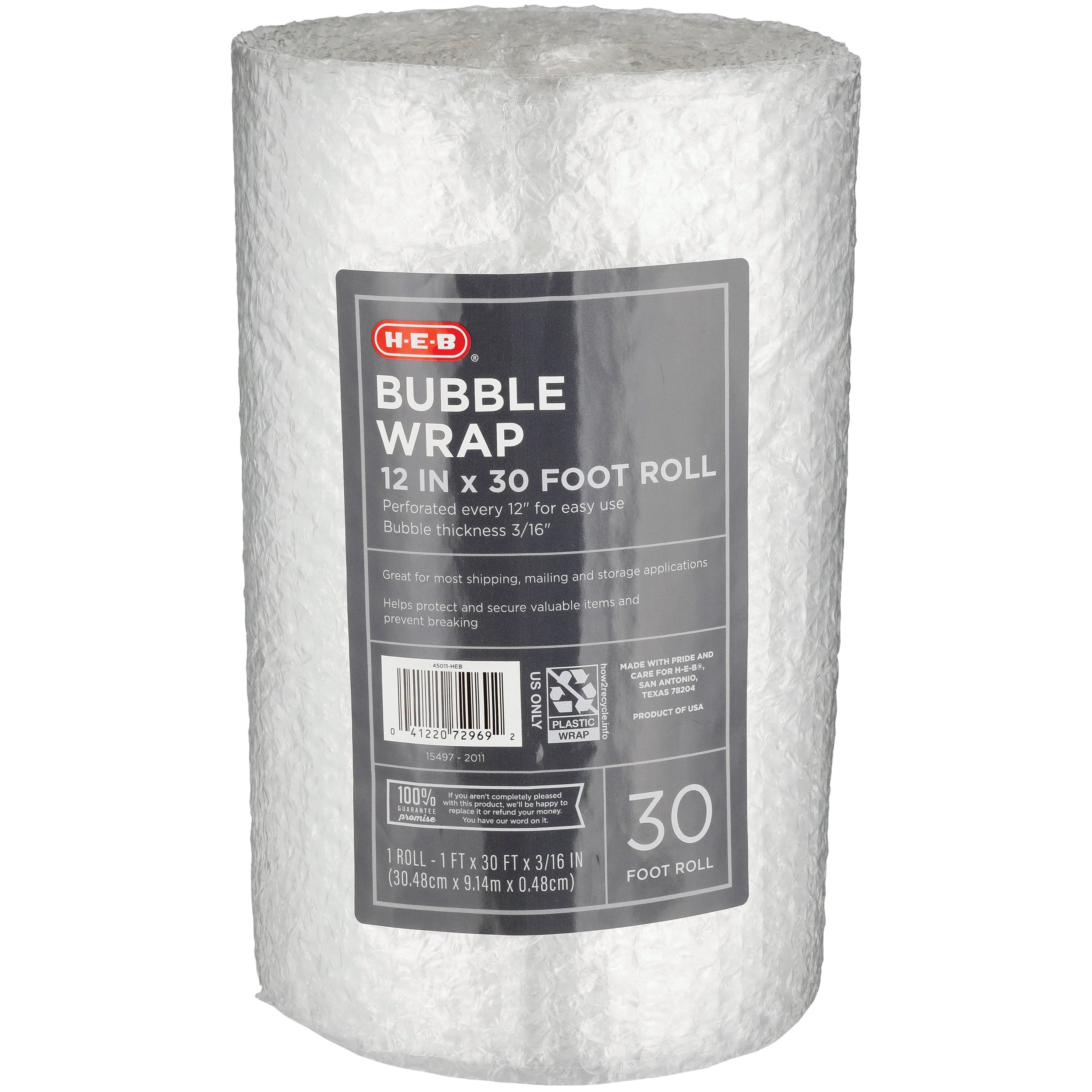 Economy Bubble Roll - 12 x 750', 3/16, Perforated S-3927P - Uline