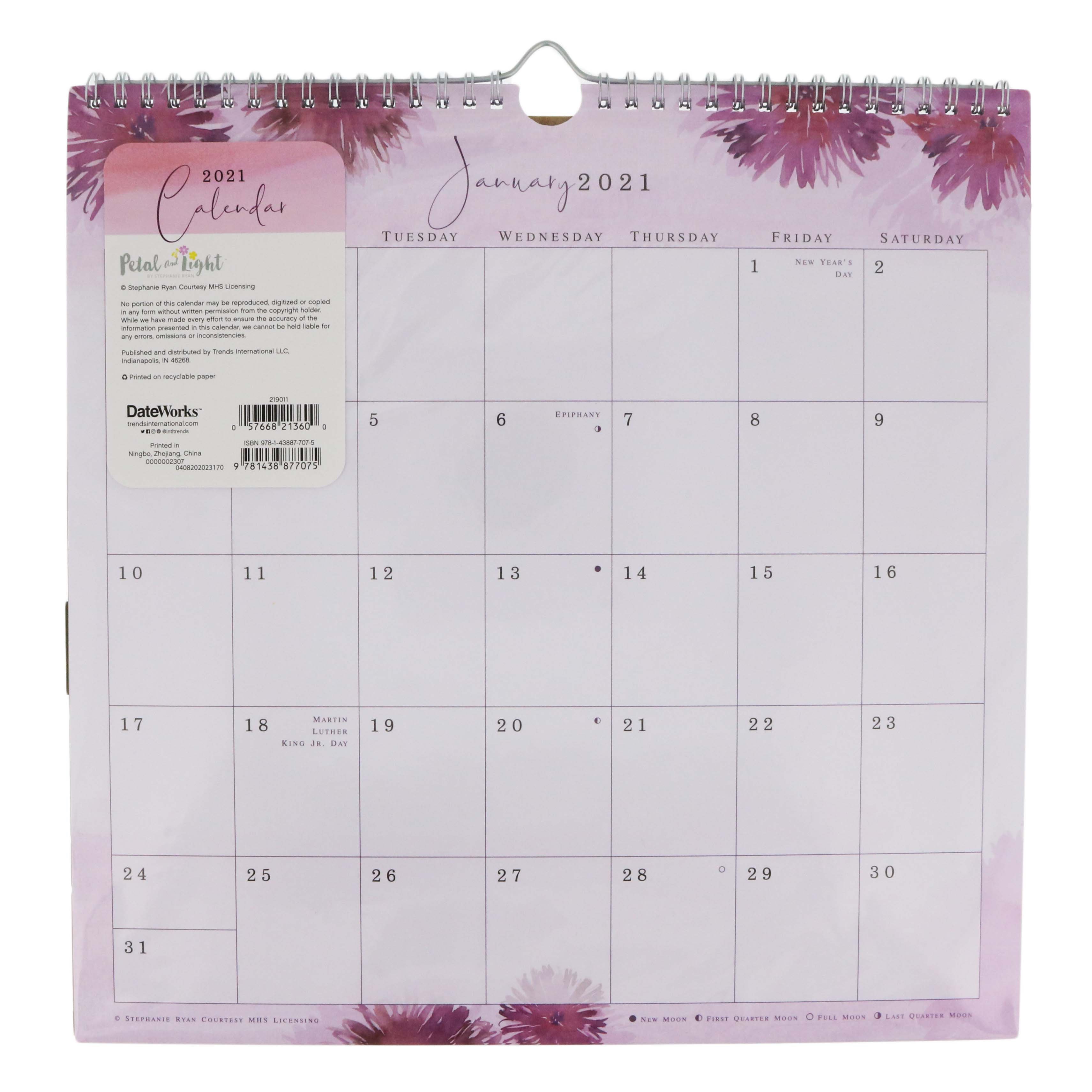 Trends International Beauty & Light 2021 Spiral Wall Calendar Shop