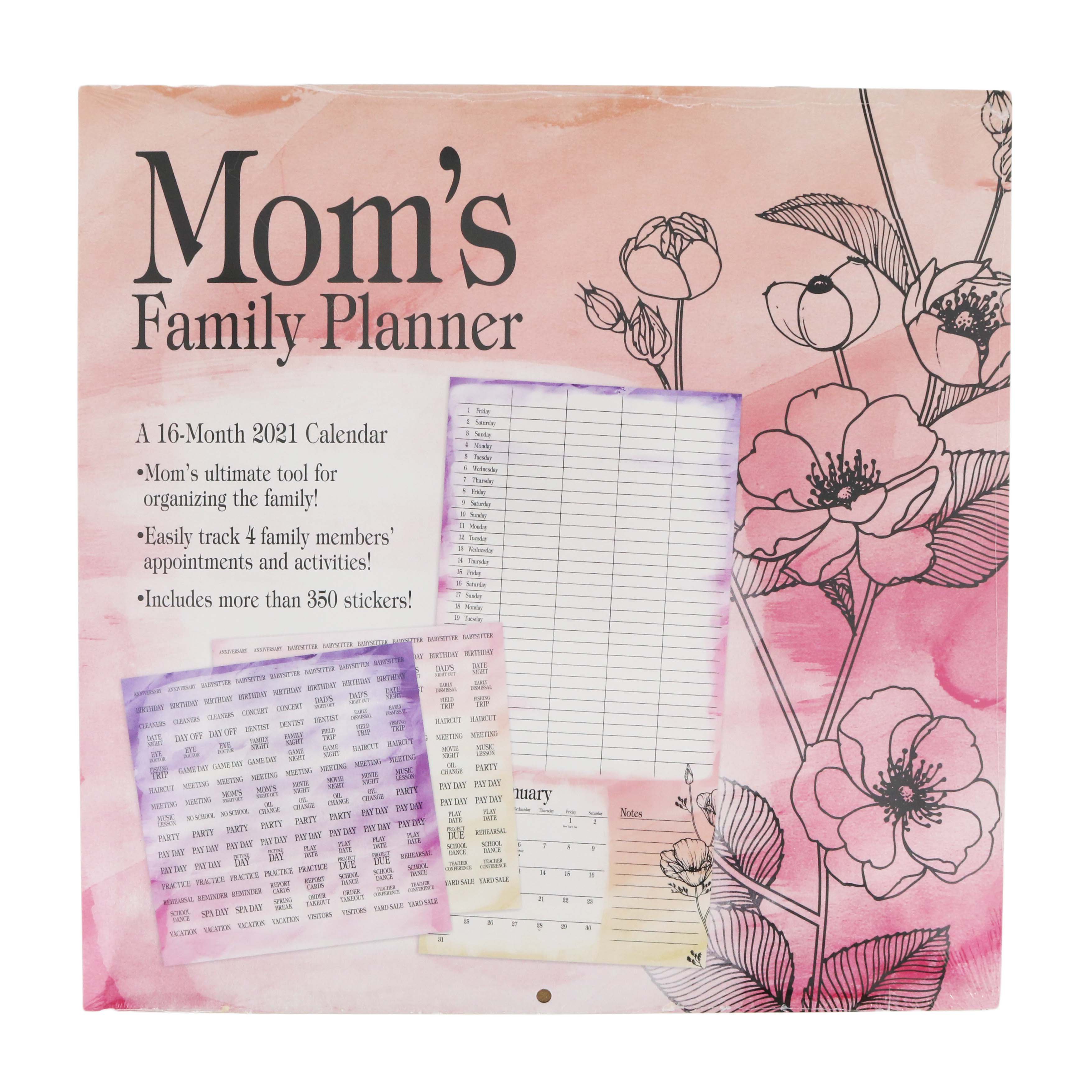 Trends International Mom's Family Planner 2021 Wall Calendar Shop