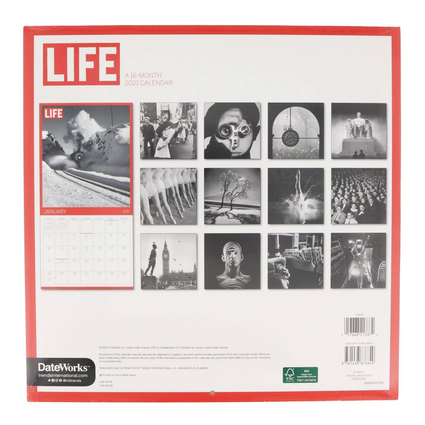 Trends International Life Magazine 2021 Wall Calendar; image 2 of 2
