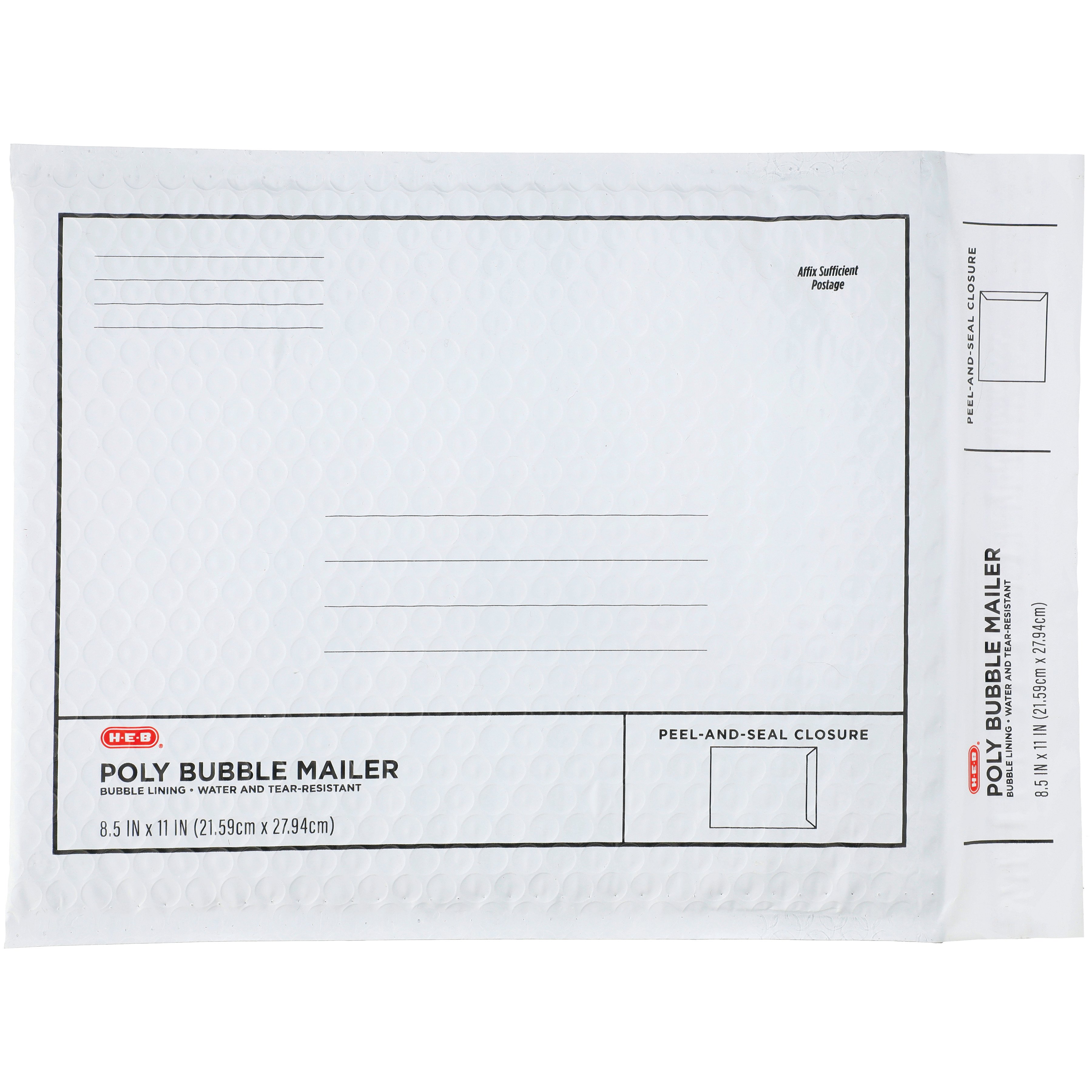 HEB Poly Bubble MailerWhite Shop Envelopes & boxes at HEB
