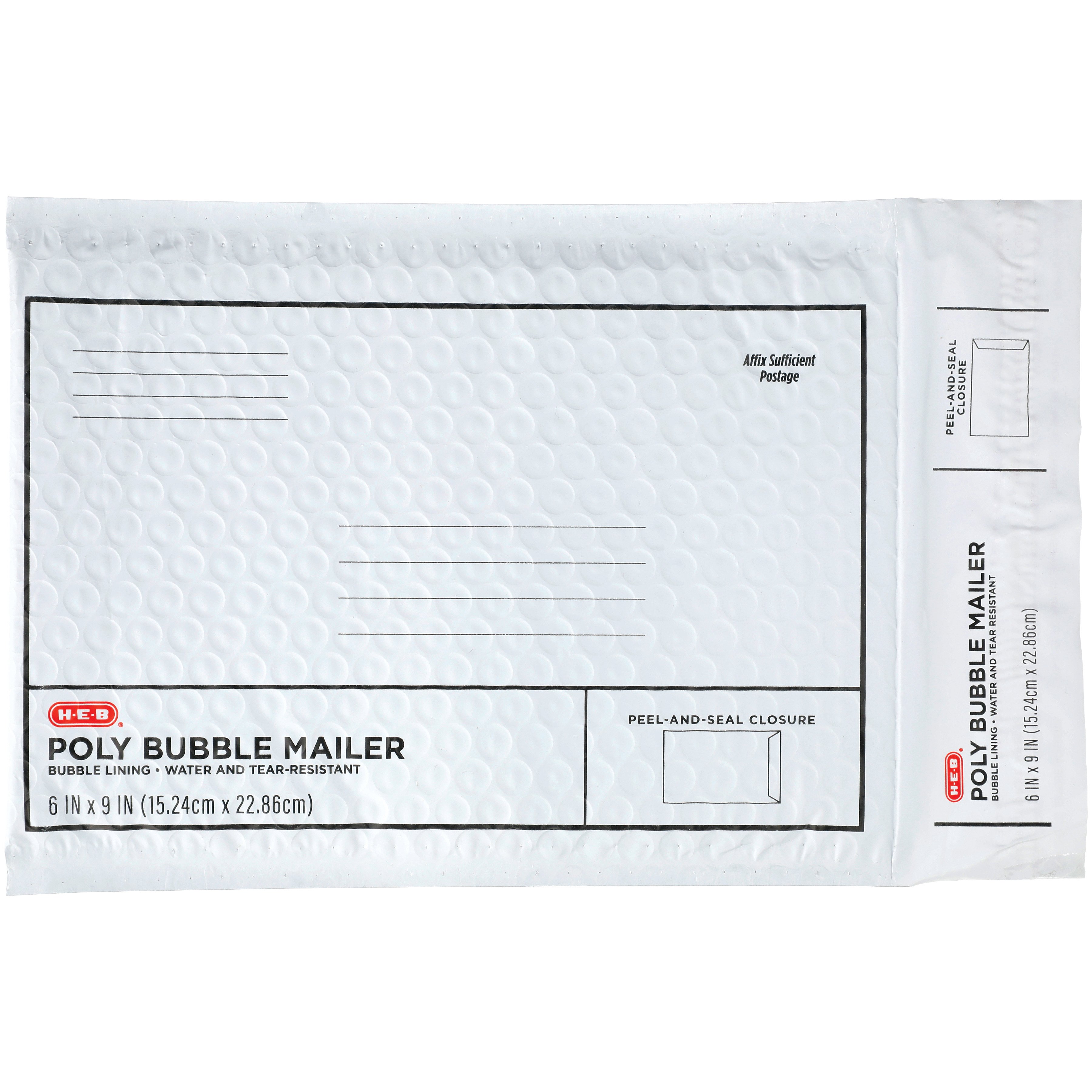 HEB Poly Bubble Mailer White Shop Envelopes & boxes at HEB