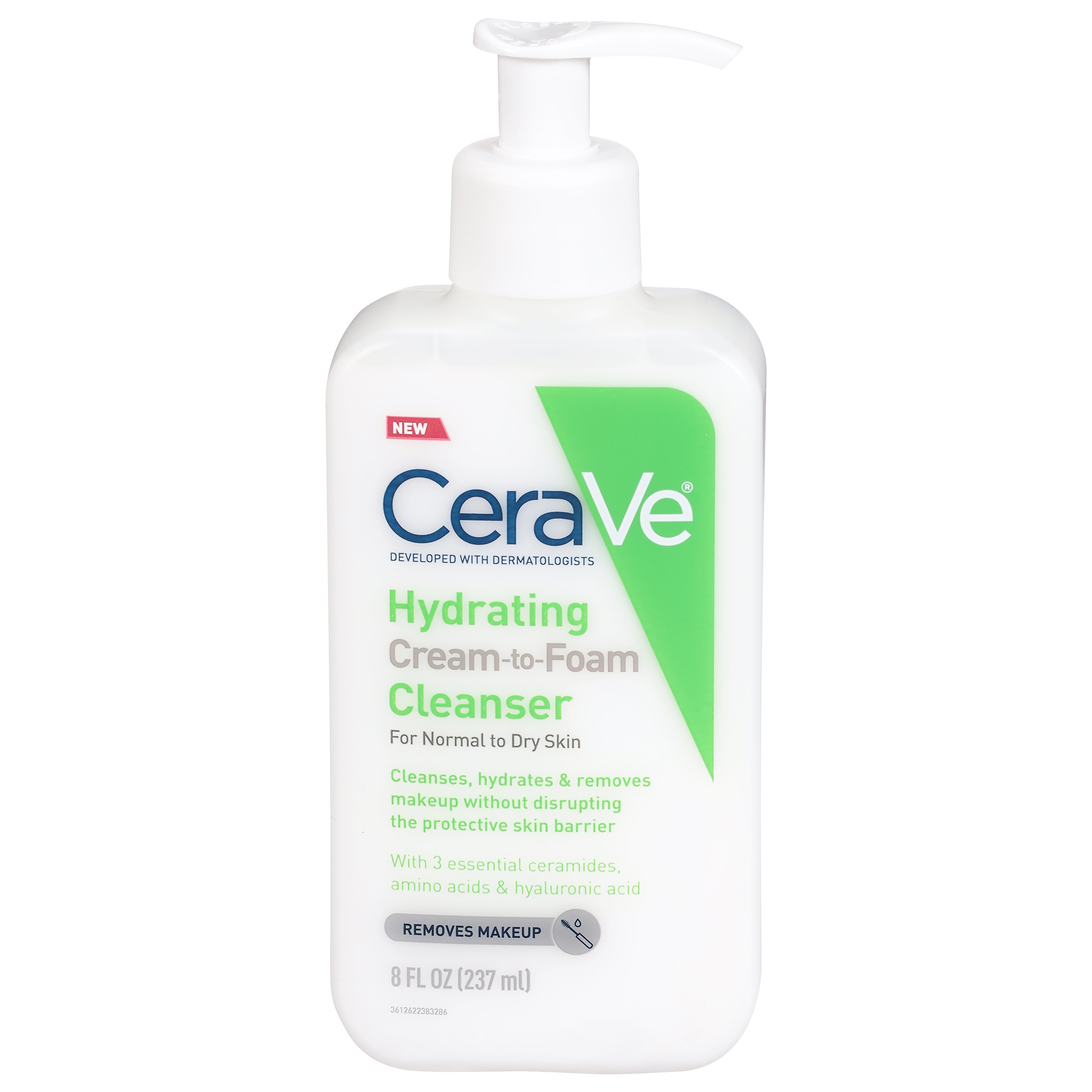 CeraVe Hydrating Cream-to-Foam Cleanser - Shop Facial cleansers ...