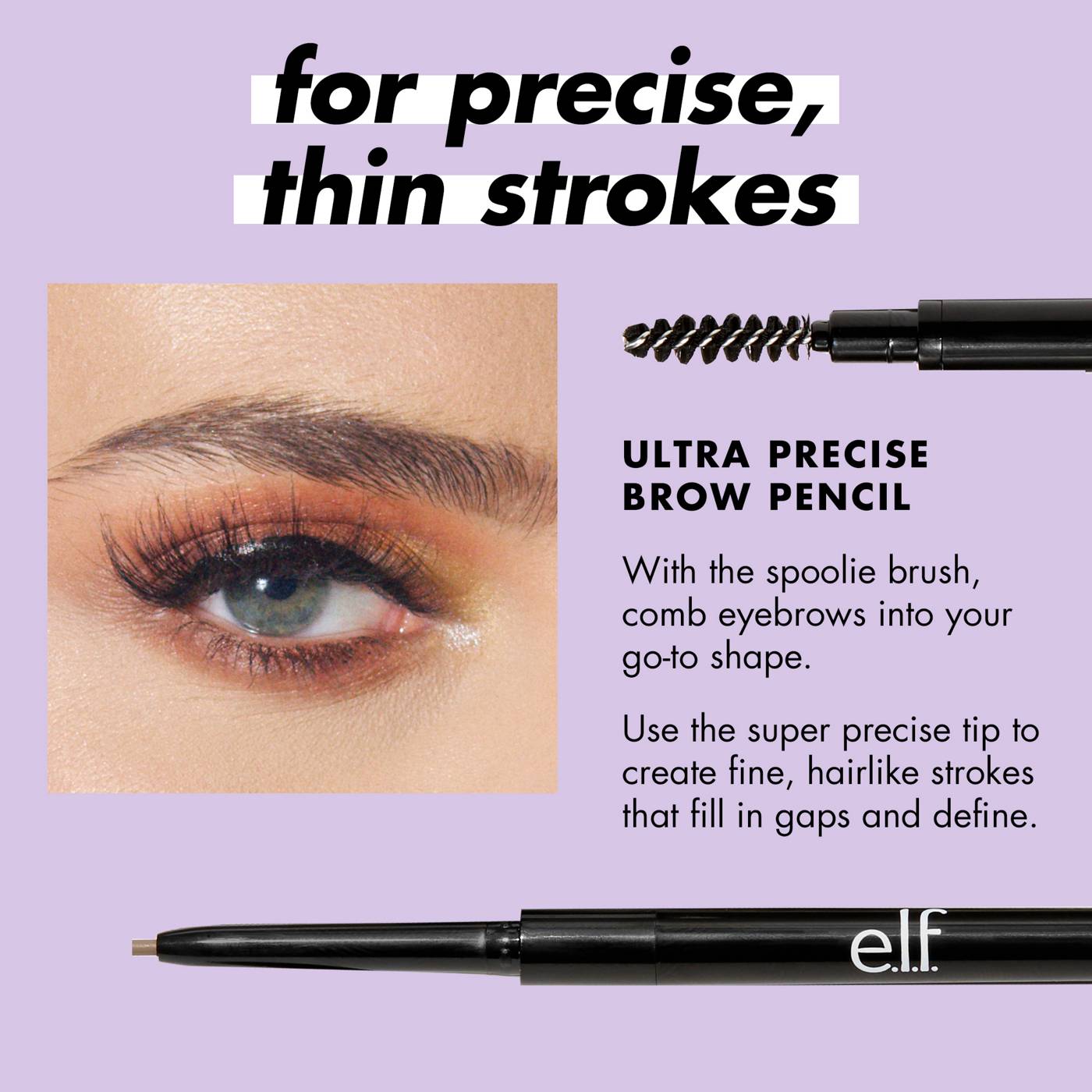 e.l.f. Ultra Precise Brow Pencil - Brunette; image 7 of 7