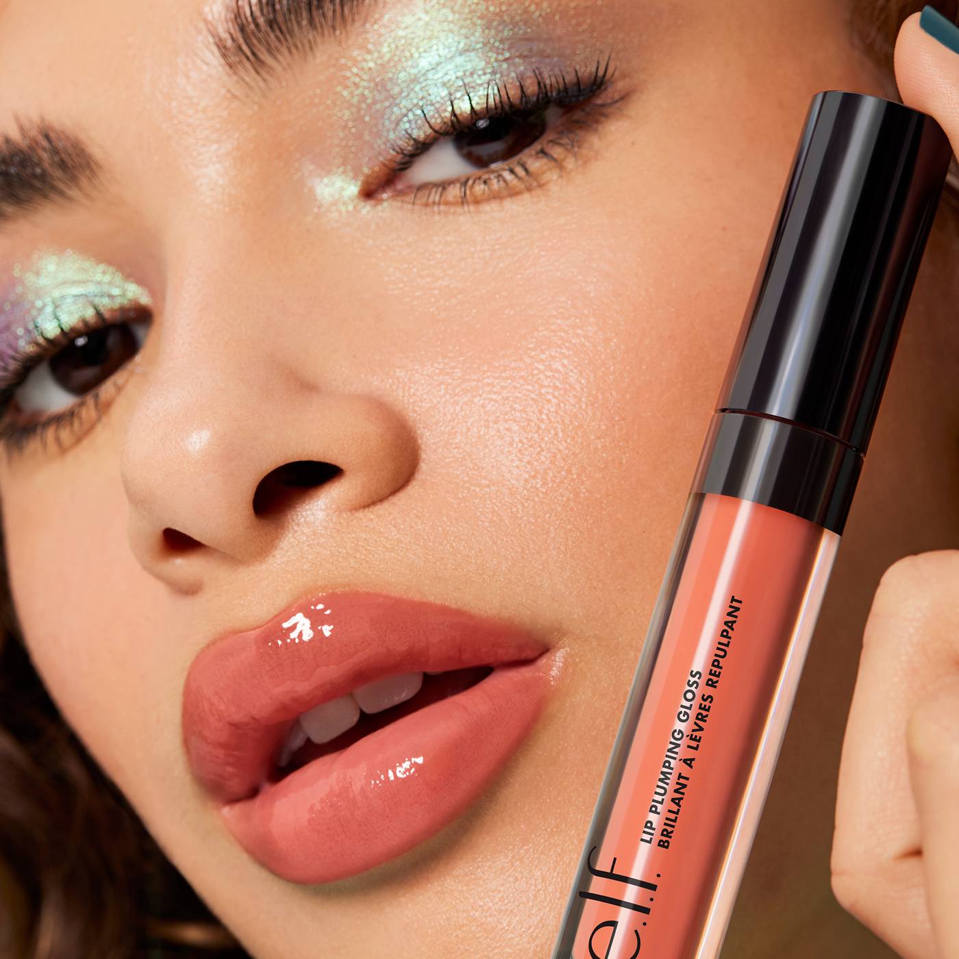 e.l.f. Lip Plumping Gloss - Pink Sugar; image 2 of 3