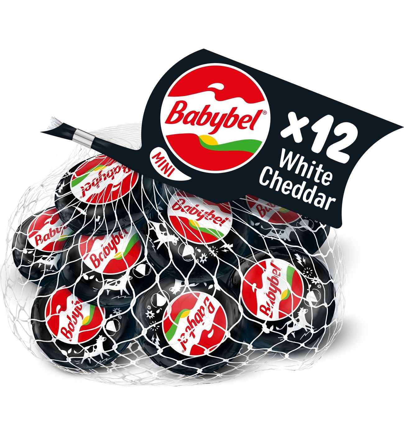 Babybel Mini White Cheddar Cheese, 12ct; image 1 of 10