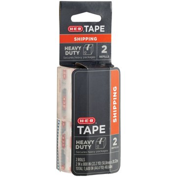 H-E-B Heavy Duty Shipping Tape Refills, 2 pk, 2" x 800"