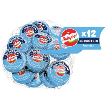 Mini Babybel Light Snack Cheese, 12ct, 8.5 oz