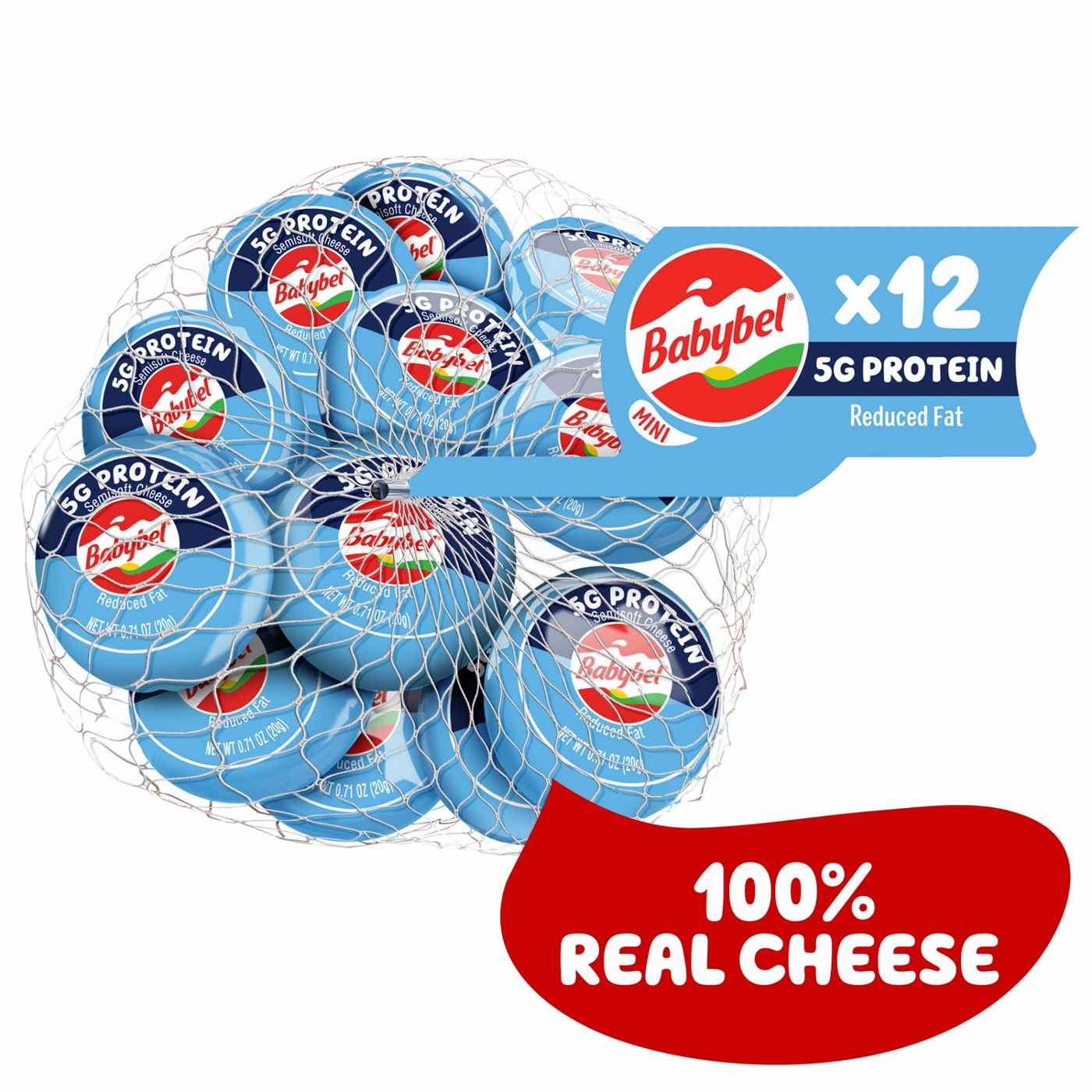 Mini Babybel Light Snack Cheese, 12ct; image 10 of 10