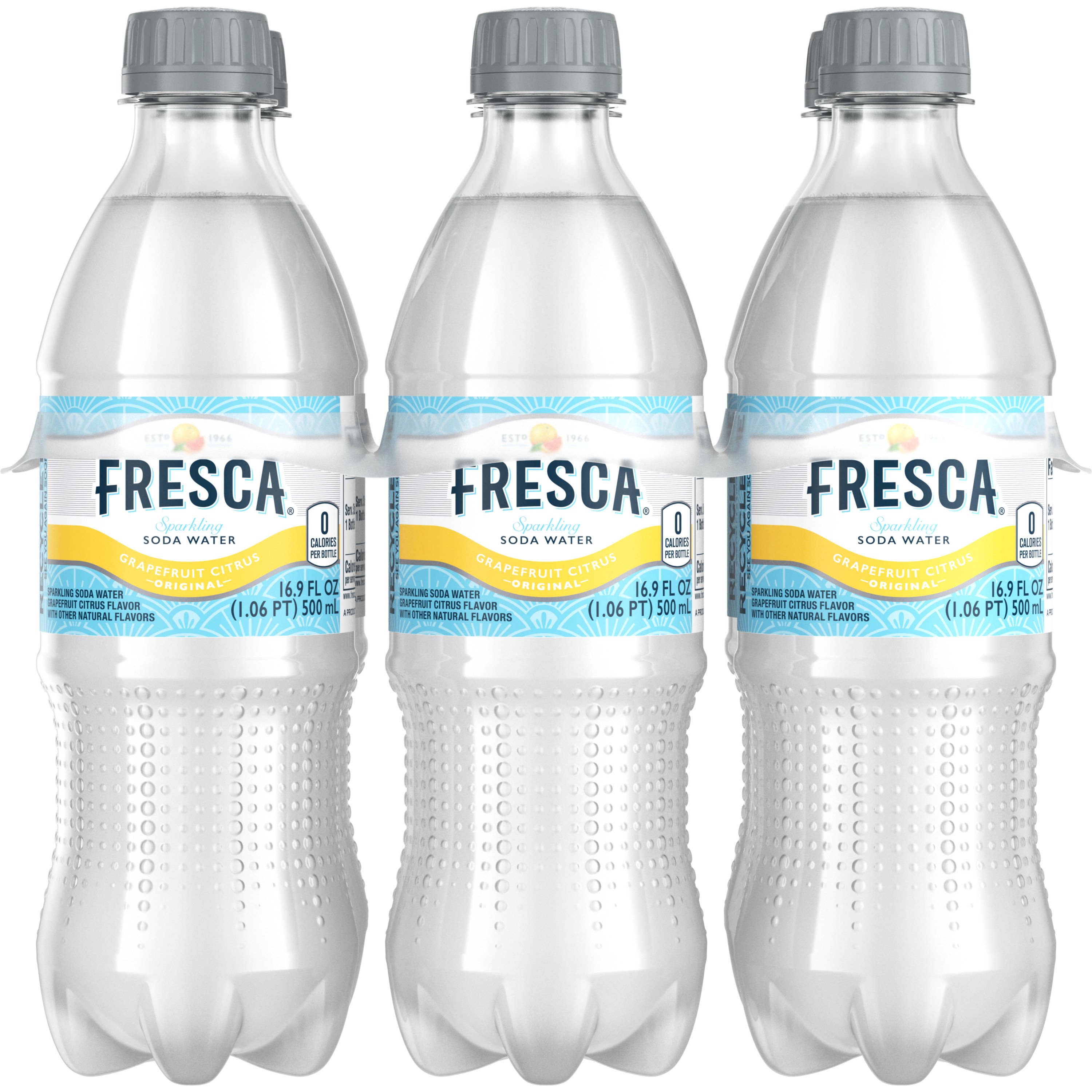 Fresca Citrus Soda Soft Drink 6 pk Bottles, 16.9 oz