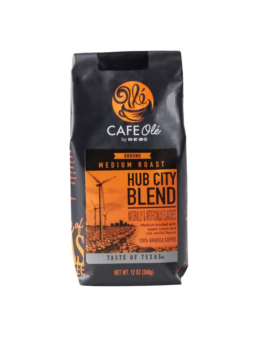 CAFE Olé by H-E-B Medium Roast Hub City Blend Ground Coffee; image 1 of 2