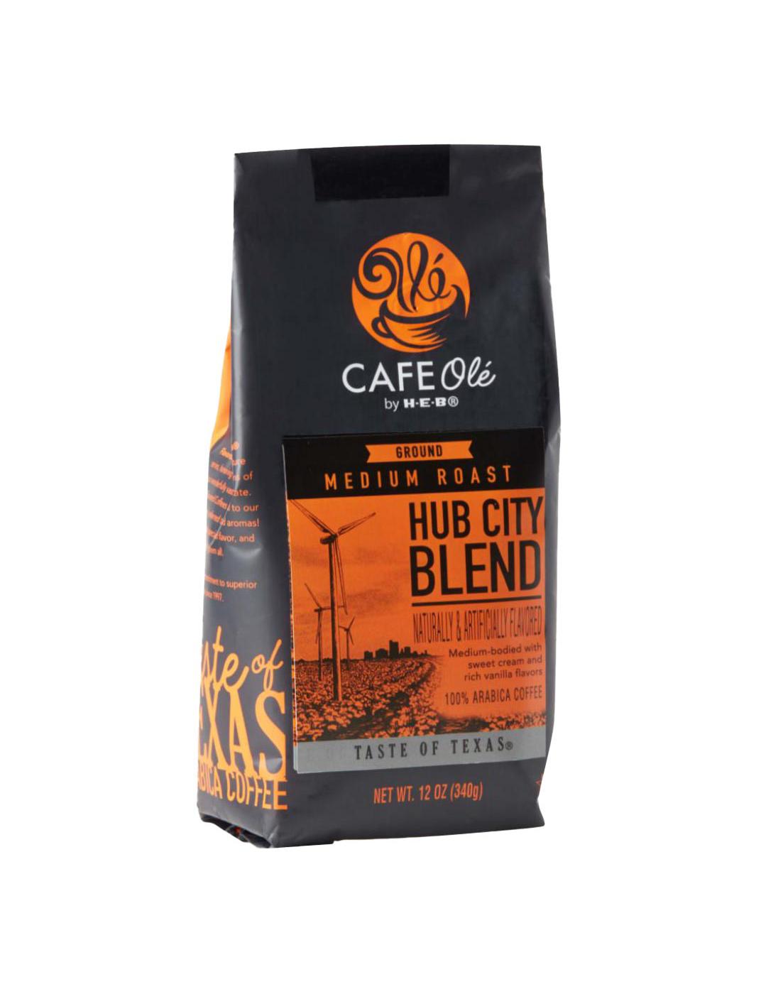 CAFE Olé by H-E-B Medium Roast Hub City Blend Ground Coffee; image 2 of 2