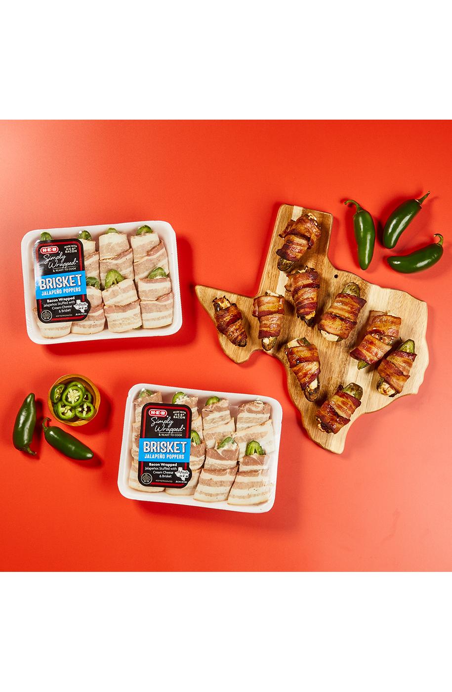 HEB Simply Wrapped Brisket Jalapeño Poppers Shop Appetizers at HEB