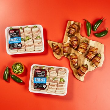 H-E-B Simply Wrapped Brisket Jalapeño Poppers, Avg. 1.15 lbs