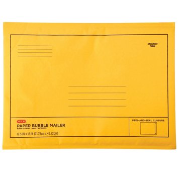 H-E-B Paper Bubble Mailer, 12.5" x 18"